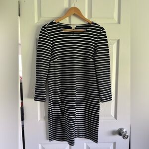 Size XS J crew J.Crew Size M Women's Navy Blue White Striped  Dress